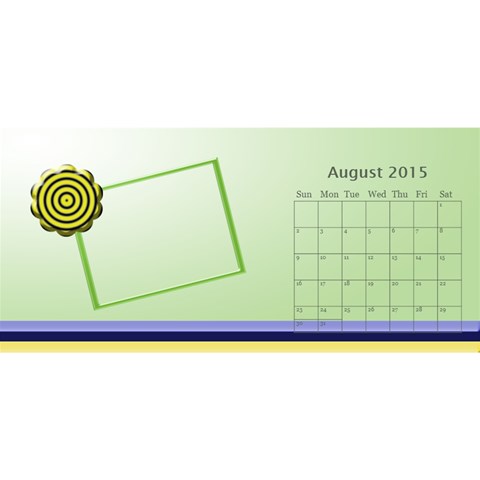 Family Desktop Calendar 11x5 By Daniela Aug 2015