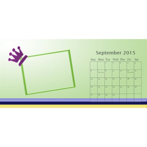 Family Desktop Calendar 11x5 By Daniela Sep 2015