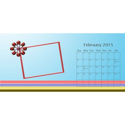 My Family Desktop Calendar 11x5 By Daniela Feb 2015