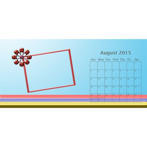 My Family Desktop Calendar 11x5 By Daniela Aug 2015