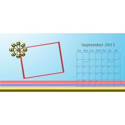 My Family Desktop Calendar 11x5 By Daniela Sep 2015