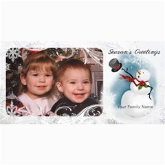 Snowman Christmas Photo Card