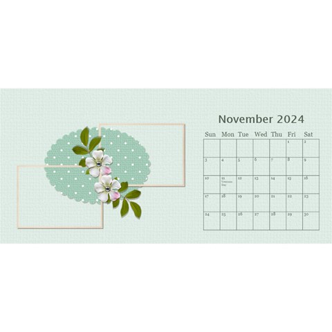 Desktop Calendar 11  X 5  : Flowers Bloom By Jennyl Nov 2024
