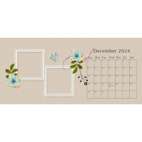 Desktop Calendar 11  X 5  : Flowers Bloom By Jennyl Dec 2024