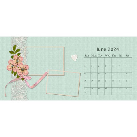 Desktop Calendar 11  X 5  : Flowers Bloom By Jennyl Jun 2024