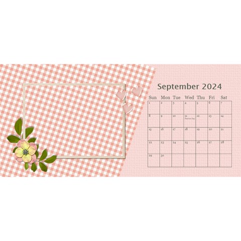 Desktop Calendar 11  X 5  : Flowers Bloom By Jennyl Sep 2024