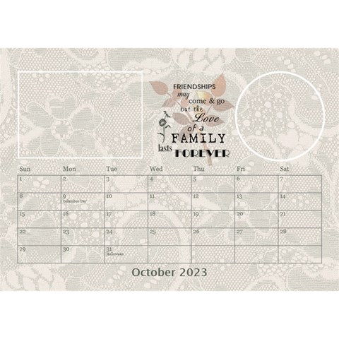 I Love My Family Desktop Calendar 8 5x6 By Lil Oct 2023