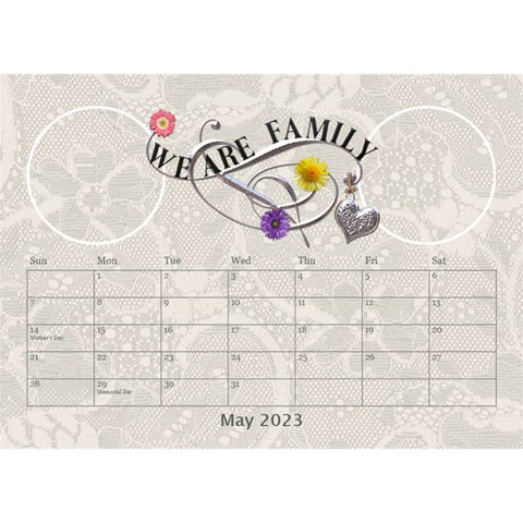 I Love My Family Desktop Calendar 8 5x6 By Lil May 2023