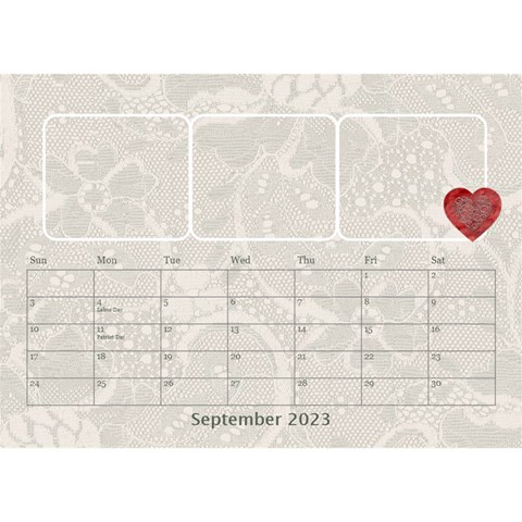 I Love My Family Desktop Calendar 8 5x6 By Lil Sep 2023
