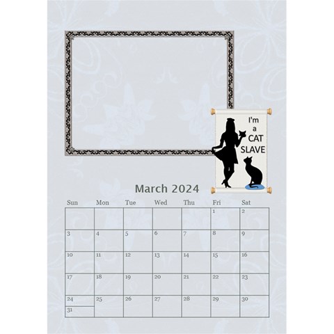 I Love My Cat Desktop Calendar 6 x8 5  By Lil Mar 2024