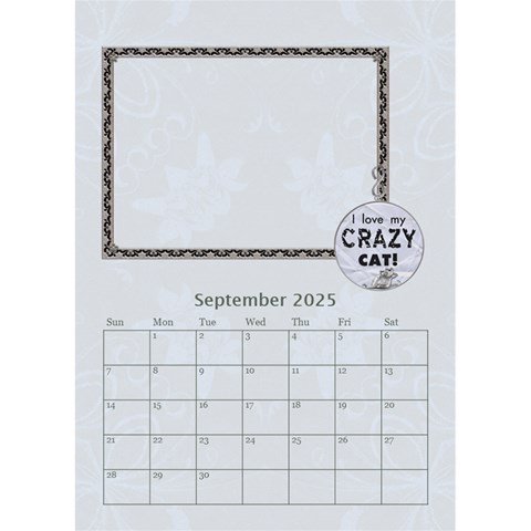 I Love My Cat Desktop Calendar 6 x8 5  By Lil Sep 2025