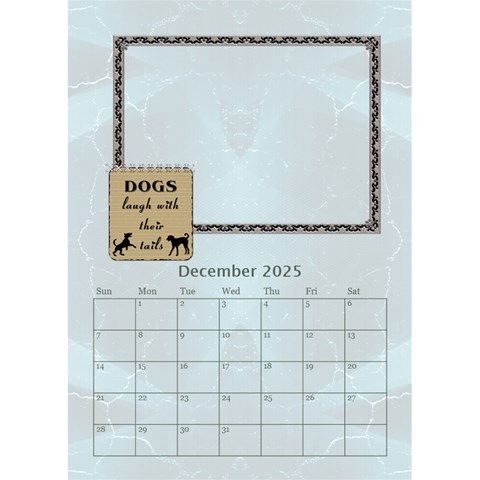 I Love My Dog Desktop Calendar 6 x8 5  By Lil Dec 2025