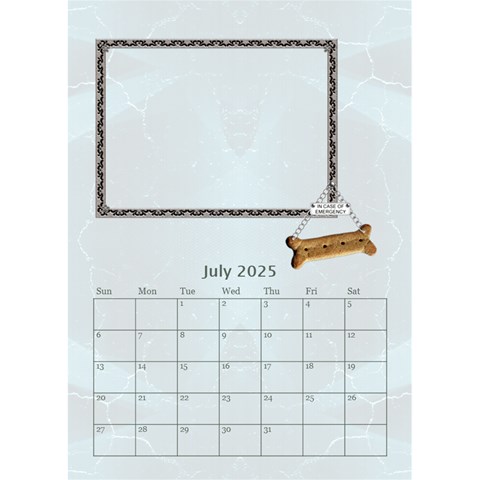 I Love My Dog Desktop Calendar 6 x8 5  By Lil Jul 2025