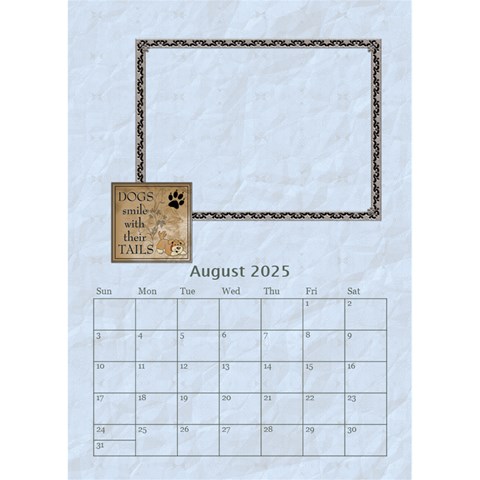I Love My Dog Desktop Calendar 6 x8 5  By Lil Aug 2025
