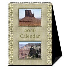 Tones of Gold Desktop Calendar - Desktop Calendar 6  x 8.5 