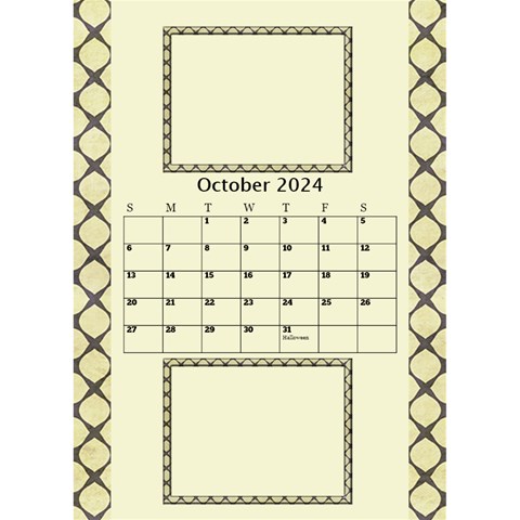 Tones Of Gold Desktop Calendar By Deborah Oct 2024