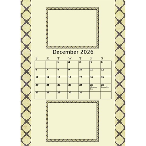 Tones Of Gold Desktop Calendar By Deborah Dec 2026