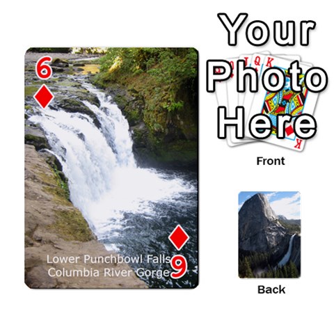 Waterfall Playing Cards By Sjinks Gmail Com Front - Diamond6