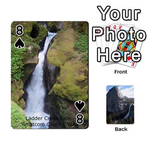 Waterfall Playing Cards By Sjinks Gmail Com Front - Spade8