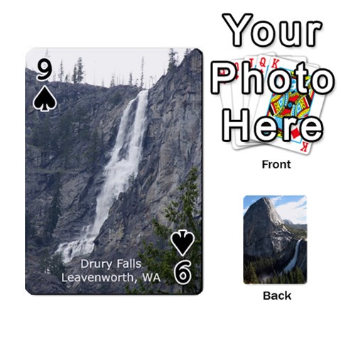 Waterfall Playing Cards By Sjinks Gmail Com Front - Spade9