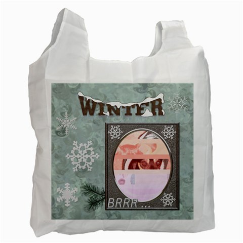 Winter Recycle Bag (1 Side) By Lil Front