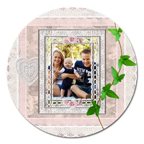 Pretty Lace 5  Magnet By Lil Front