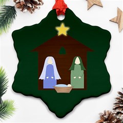 Nativity Snowflake Ornament - Snowflake Ornament (Two Sides)