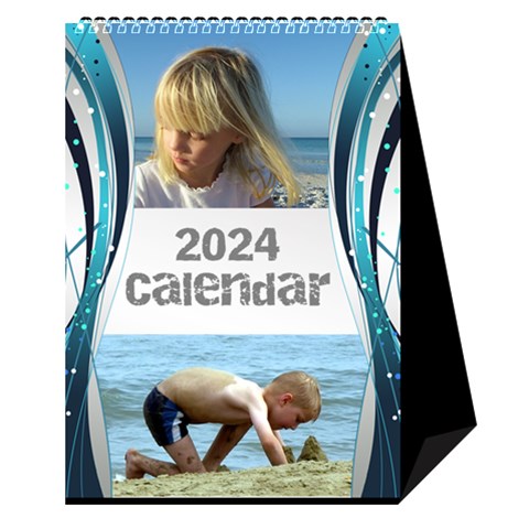 Blue Wave 2024 Desktop Calendar By Deborah Cover