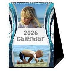 Blue Wave 2026 Desktop Calendar