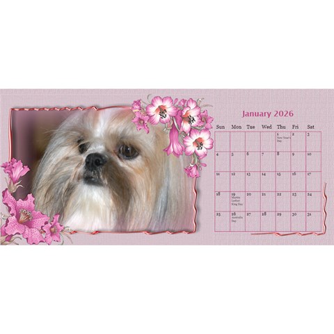 Pretty As A Picture Desktop Calendar By Deborah Jan 2026