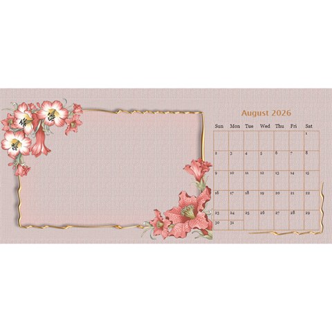 Pretty As A Picture Desktop Calendar By Deborah Aug 2026