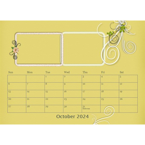 2024 Desktop Calendar 8 5x6 By Angel Oct 2024