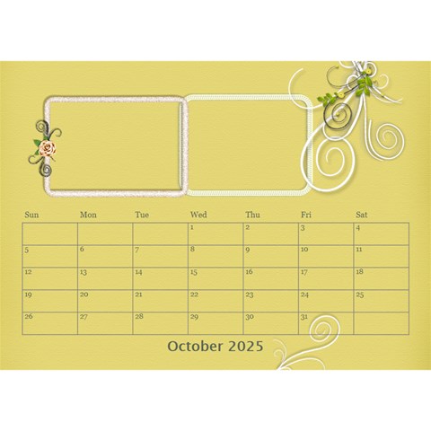 2025 Desktop Calendar 8 5x6 By Angel Oct 2025