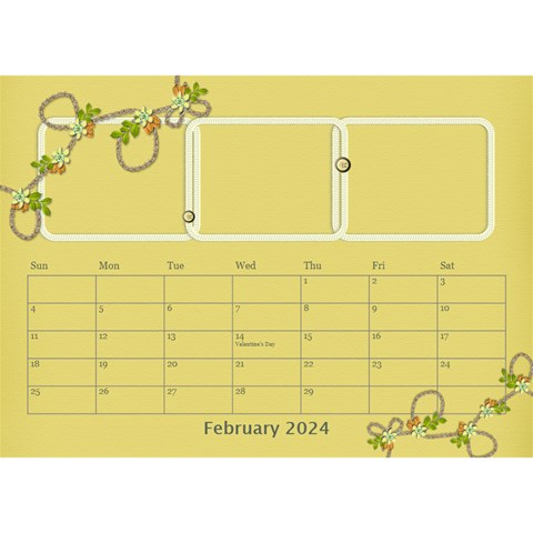 2024 Desktop Calendar 8 5x6 By Angel Feb 2024