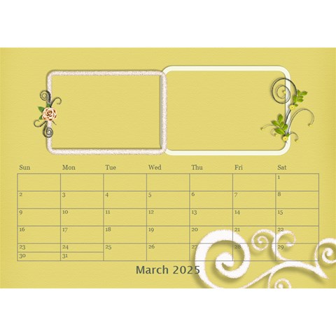 2025 Desktop Calendar 8 5x6 By Angel Mar 2025
