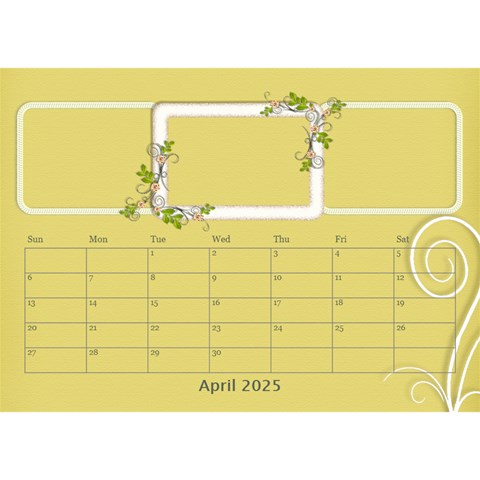 2025 Desktop Calendar 8 5x6 By Angel Apr 2025
