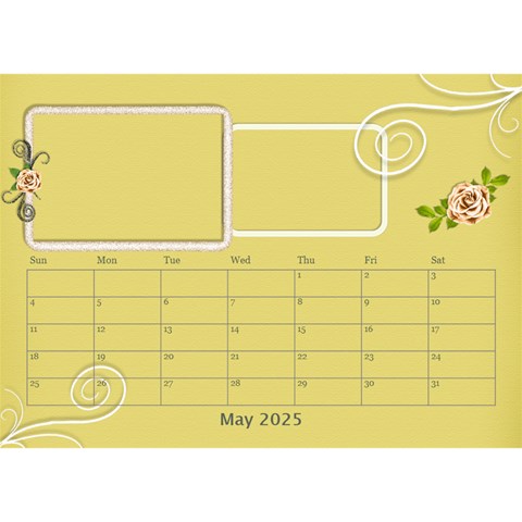 2025 Desktop Calendar 8 5x6 By Angel May 2025