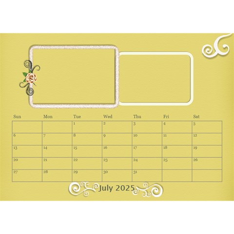 2025 Desktop Calendar 8 5x6 By Angel Jul 2025