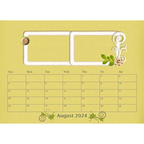 2024 Desktop Calendar 8 5x6 By Angel Aug 2024