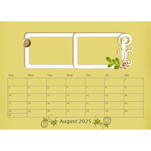 2025 Desktop Calendar 8 5x6 By Angel Aug 2025