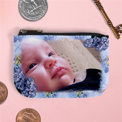 Blue Lilac Mini Coin Purse