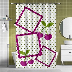 Cherry Shower Curtain 01