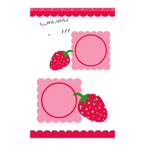 Strawberries Shower Curtain 01 By Carol Curtain(48  X 72 ) - 42.18 x64.8  Curtain(48  X 72 )