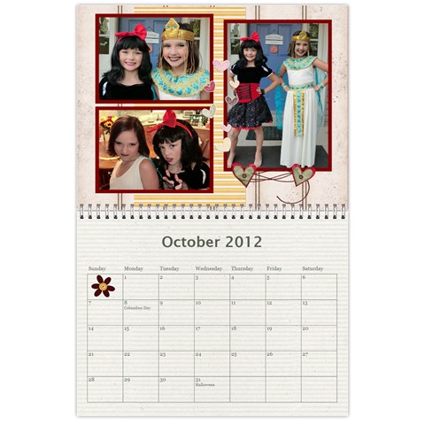 2012 Calendar 1 By Julia Oct 2012