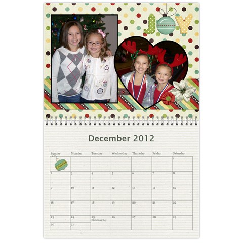 2012 Calendar 1 By Julia Dec 2012