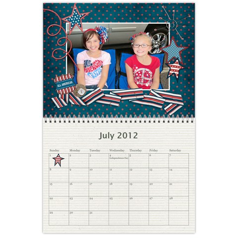 2012 Calendar 1 By Julia Jul 2012