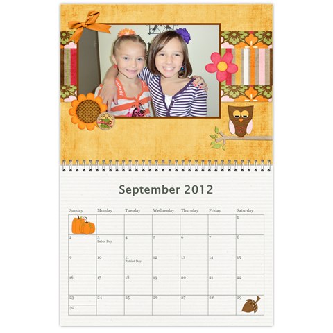 2012 Calendar 1 By Julia Sep 2012