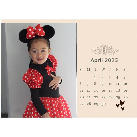 Desktop Calendar 8 5  X 6 : Memories To Cherish By Jennyl Apr 2025