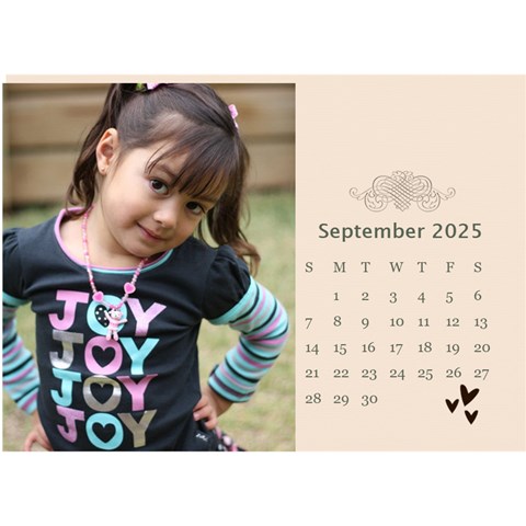 Desktop Calendar 8 5  X 6 : Memories To Cherish By Jennyl Sep 2025