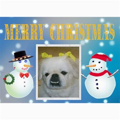 Winter Snowman Christmas Card - 5 x 7 Photo Cards Winter Snowman Christmas Card - 5 x 7 Photo Cards